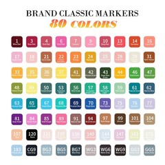 Alcohol Based Marker with Case, 80 Colors Dual Brush Tip Permanent Art Marker…