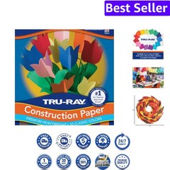 Construction Paper P103031, 10 Classic Colors, 9″ x 12″, 50 Sheets