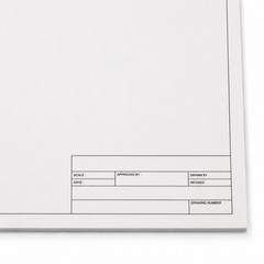 Clearprint 1000H Design Vellum 17×22 Engineer Title Block 16 lb 100% Cotton 10pk