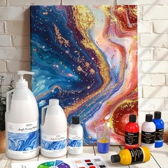 Translucent 8.45oz Acrylic Flow Medium – Enhance Your Painting Experience Safely