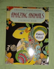 2 in 1 Book*Creative Inspirations*Amazing Animals*Adult Coloring Book