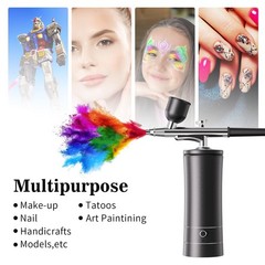 Airbrush Kit Air Brush Kit With Air Compressor Nail Charms Wireless Air Brush…