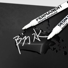 6 Pack Acrylic White Paint Pens White Permanent Marker with Extra Fine Point