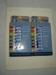 ART SKILLS ACRYLIC PAINT SET 8 BRIGHT FINISH 32 fl oz TUBES LOT OF 2 PACKS