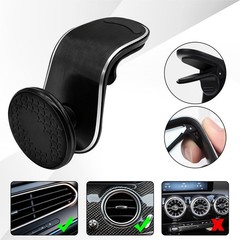 Strong Magnetic Car Phone Holder, Car Phone Mount Holder, 360° Rotatable L-