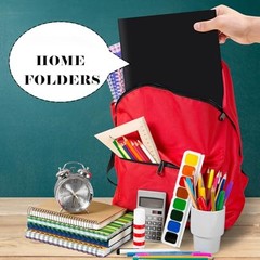 3 Pcs Tri Fold Folders with 3 Pockets 8.5×11 Inch – Red, Dark Blue, Black
