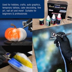Cool Runner II Dual Fan Airbrushing System Kit – Brush Kit with Compressor & …