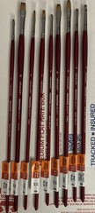 Princeton Velvetouch Pro Acrylic Paint Brushes! Lot of 16 ! NEW/FREE SHIP! C114
