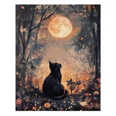 Black Cat Paint by Numbers Kit for Adults, Forest Adult Paint by Number Kits …