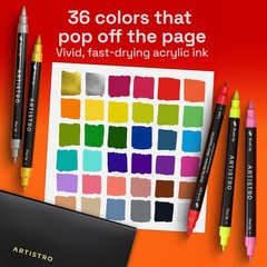 Acrylic Paint Marker Pens for Rock Wood Glass Fabric Drawing Art Supplies