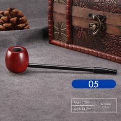 Vintage Premium Long Wood Smoking Pipe Wooden Portable Cigar Pipes Tobacco pipe