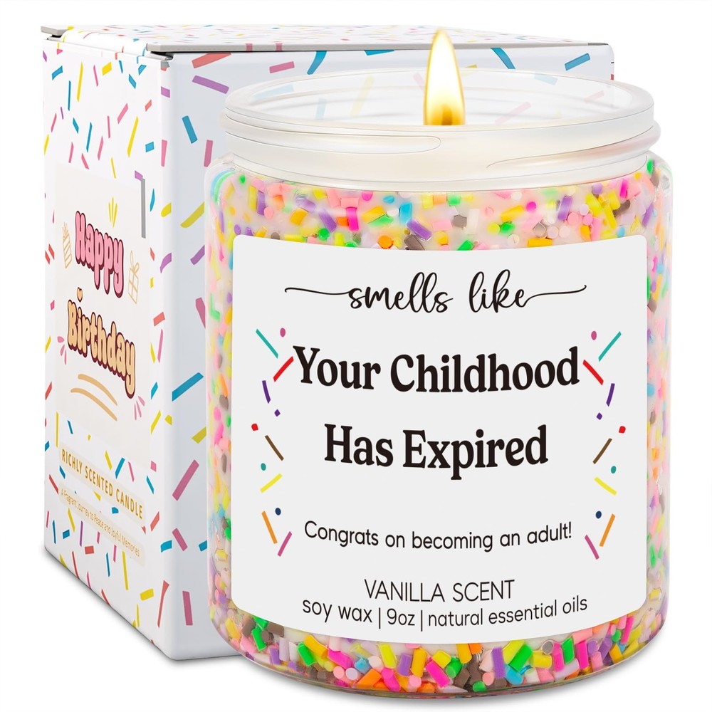 GSPY 18th Birthday Candles – Gifts for Girls, Boys – Multicolor