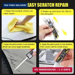 Car Touch Up Paint(Red Multi-Coat(PPMR)) for Tesla, 2 in 1 Car Scratch Remover w
