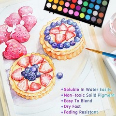 Watercolor Paint, 48 Colors Washable 1 Count (Pack of 1), 48 watercolor