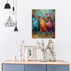 Chicken Paint by Numbers Kits for Adults,Easy Adult Painting by Number on Can…