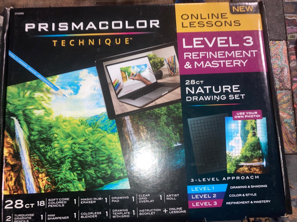 PRISMACOLOR TECHNIQUE ONLINE LESSONS LEVEL 3 REFINEMENT & MASTERY 28 CT NATURE