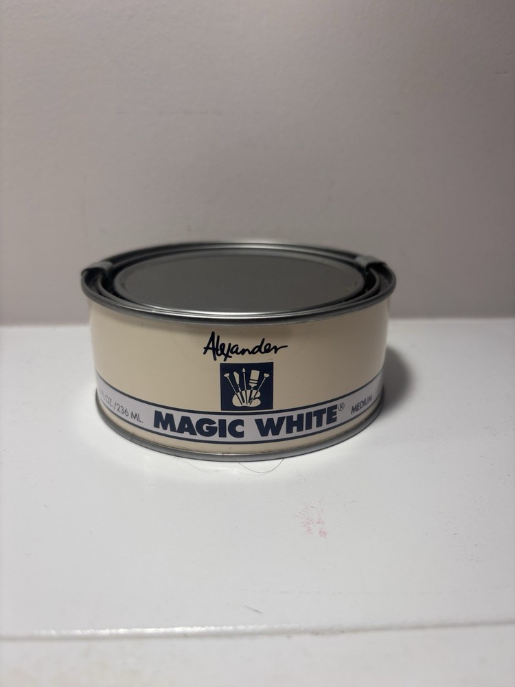 Alexander Magic White Medium 8 Fl Oz New Wet On Wet Non Toxic Canvas Prep