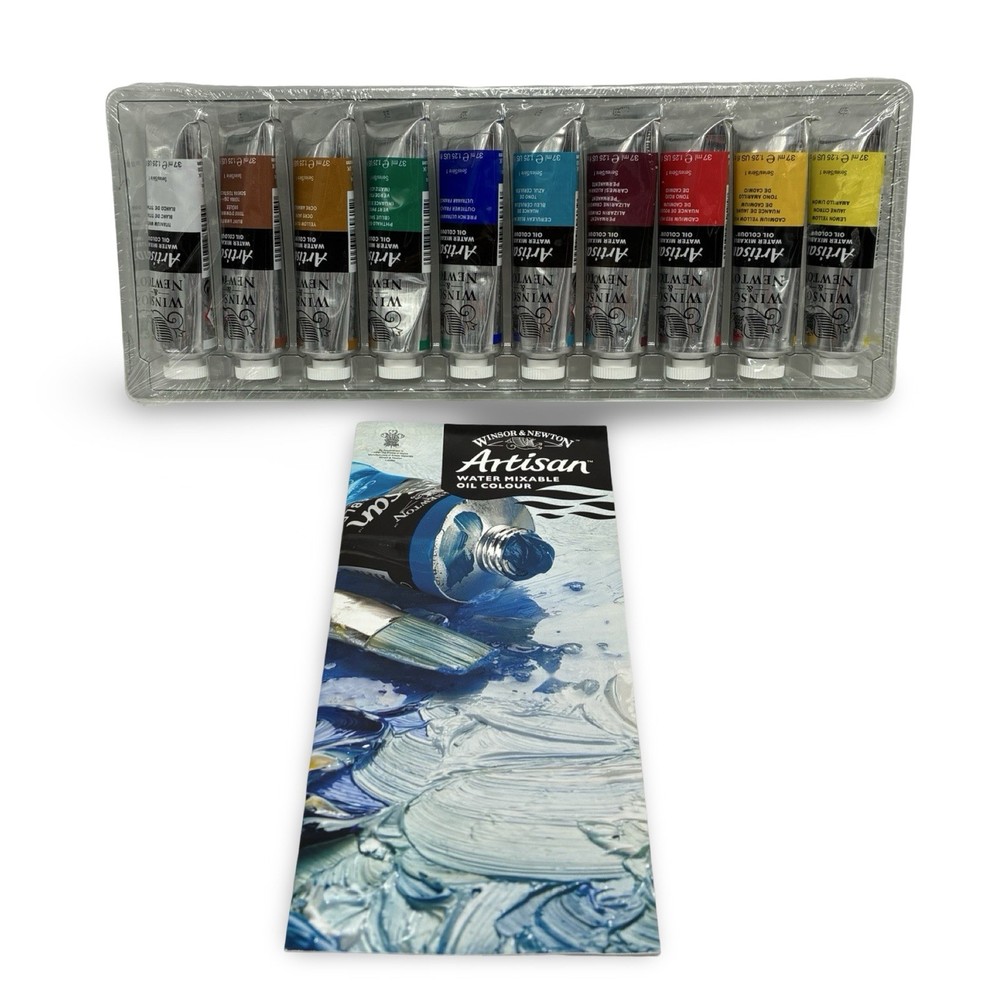 Winsor & Newton Artisan Water Mixable Oil Color Paint Set, 1.25-Oz (37Ml) Tubes