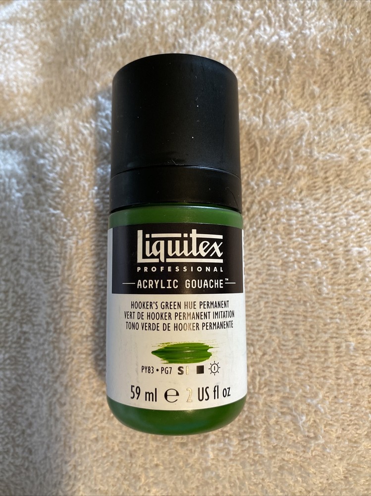 Liquitex Professional Acrylic Gouache 59ml 2 us fl oz Hooker’s Green Hue Perm