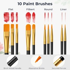 Nicpro Watercolor Paint Set for Adults, 36 Colors Watercolor Tube Set (12ml,0.4o