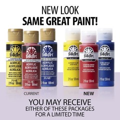 Acrylic Paint Set 18 Colors 2-Ounce Bottles PROMOFAI Colors I Assorted