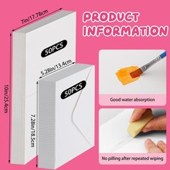 Watercolor Cards With Envelopes 5×7 Inch 140lb/300GSM Blank Postcards 50 PK