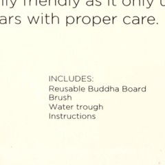 Genuine Buddha Board Mini Art Board with Brush & Stand NIP China 5×5 RED
