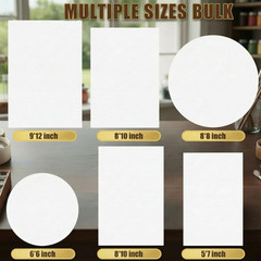 100 Sheets Watercolor Paper Bulk 6 Sizes White Water Color Paper Cold Press 250