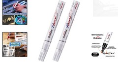 Quick-Drying White Paint Pens – 2 Pack for Artistic Expression on Any Surface