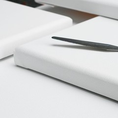 8×10 Inch 4 Pack Artist Canvas – Small Stretched Canvases for Painting – 3/4 …