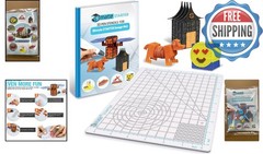 Heat-Resistant 3D Pen Mat 9×7 with Dual-Sided Silicone & Craft Templates
