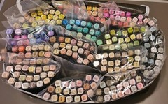 262 dual tip markers, brand new. Twin Markers, broad and thin ends. UK