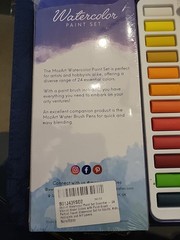Watercolor Paint Essential Set 24 Vibrant Colors Lightweight Portable Perfect Bu