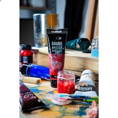 BASICS 250ml Titanium White Acrylic Paint – Perfect for Artists & Students