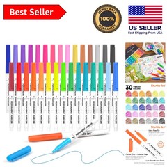 Multicolor Ultra Fine Permanent Markers – 30 Pack for Kids & Adults, Smear-Proof