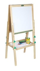 Crayola Kids Mini Wooden Art Easel Supplies Toddler Toys Gift for Kids Ages 3-6