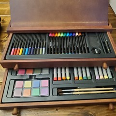 Art Drawing Artist Paint Sketch Pencil Easel Wood Box