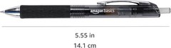 Retractable Gel Pens, 12-Count, Black Ink with Comfortable Grip & No Smudging