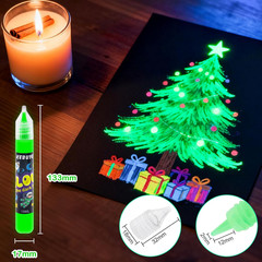 Glow in the Dark Acrylic Paint – Set of 12 Colors Uv Reactive Blacklight Paints