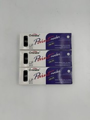 Lot of 3 Permanent Paint Markers 3 Packs Black Oil Based Paint Pens Medium Tip
