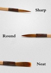 22cm Chinese Small Running Cursive Calligraphy Pen Painting Hook Line Brush