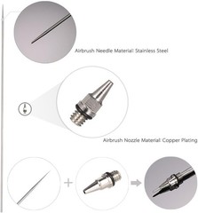 10PCS Airbrush Replacement Parts Kit 0.2mm/0.3mm/0.5mm – Nozzles, Needles & C…