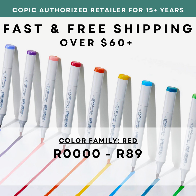 R0000 – R89 * COPIC Sketch Marker Red – U.S. Authorized Retailer