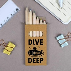 6 x ‘Underwater Exploration Vessel’ Short Colour Pencils (PE00081902)