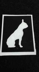 5 – 25 bulldog stencils etching glass Frenchie Staff Pit bull English French