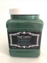 Paint Couture Evergreen Chalk Paint-32oz Green, Water Based, Ultra Low VOC.