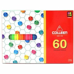 COLLEEN 60 Colored Pencil Set Hexagon 60 colors 775-60 Art Drawing Painting