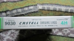 A.W. FABER CASTELL #9030 4H DRAWING LEADS PRO GRADE 12X12 144 Leads