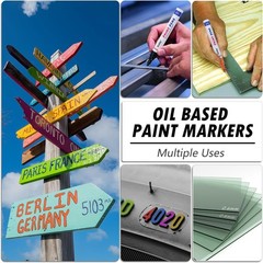 2 Pack Red Paint Markers – Waterproof, Quick Dry Permanent Ink for Crafts