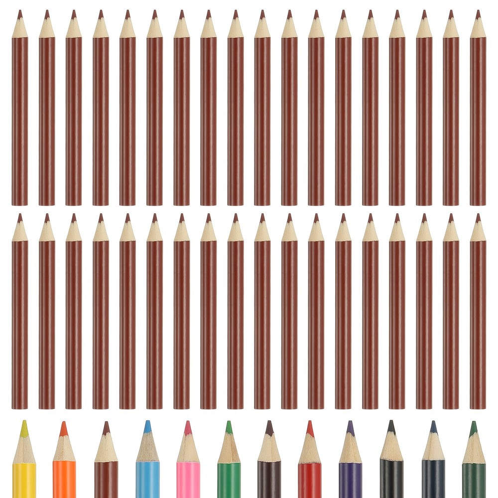 Cute Red Brown Color Drawing Pencils for Adult Coloring Books, 36 Pcs